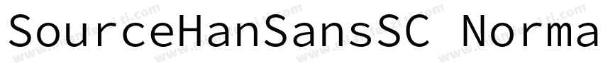 SourceHanSansSC Normal Alphabetic字体转换